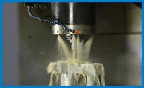 A machine is pouring some liquid into the ground.
